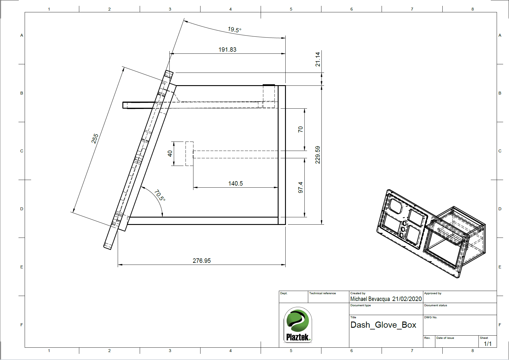 Boat Dash Panel | Built-In Glove Box